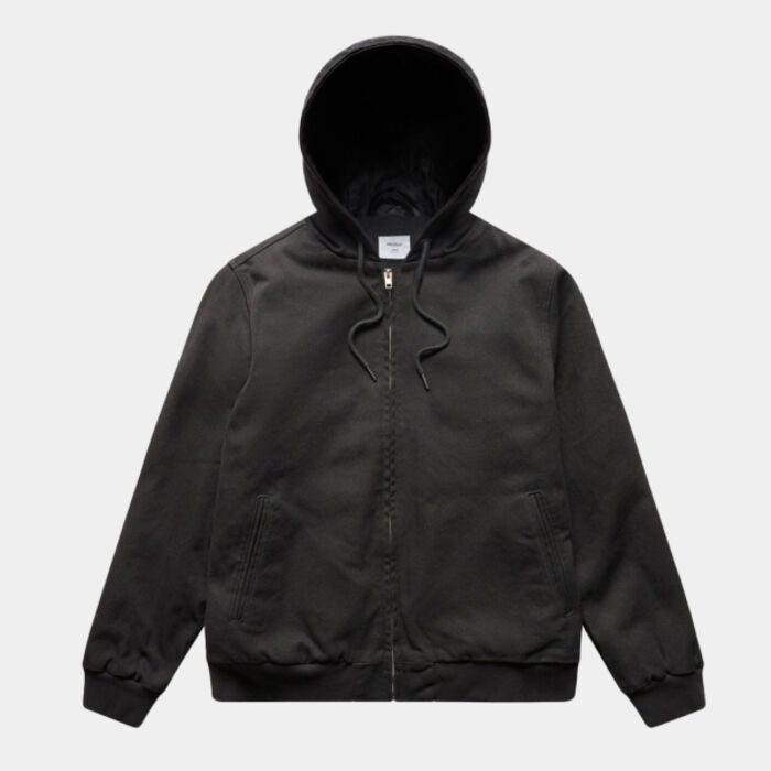 CANVAS BOMBER HOOD JACKET Thumbnail