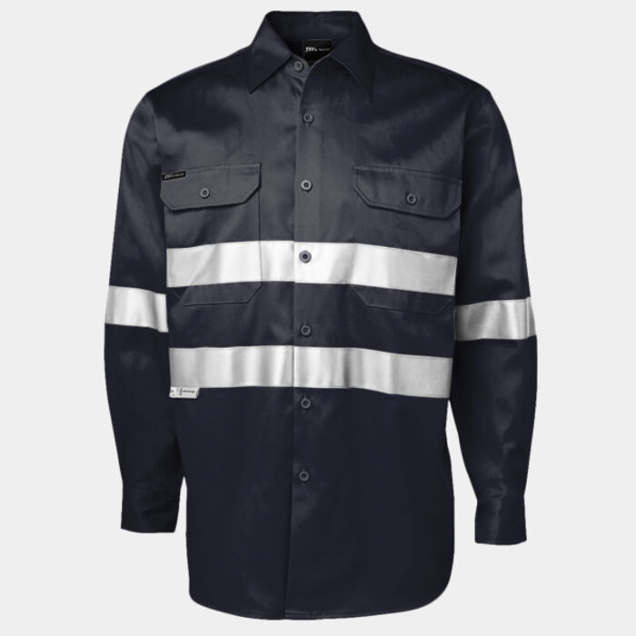 JB's L/S 190G WORK SHIRT WITH REFLECTIVE TAPE Thumbnail