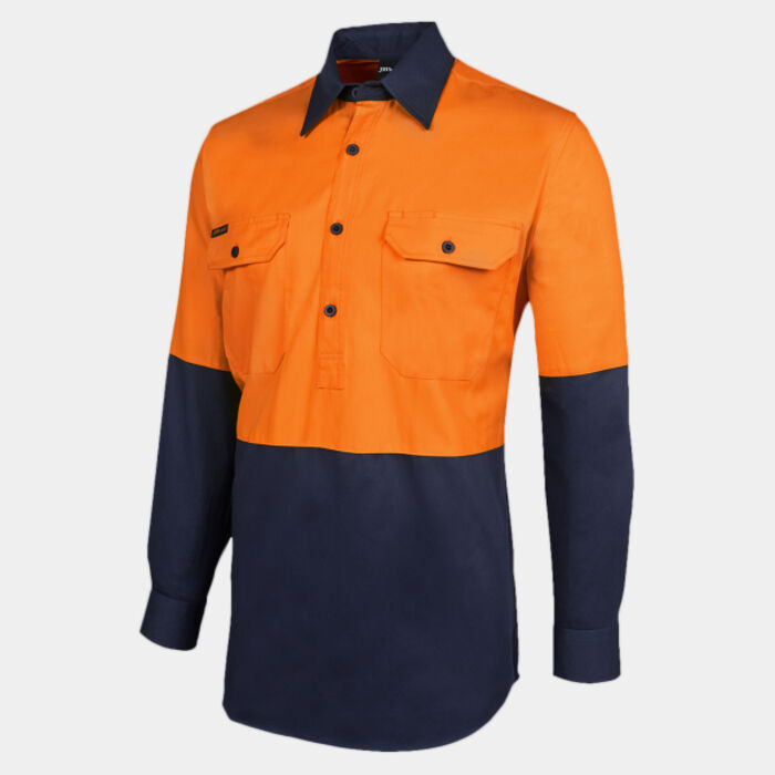 JB's HV CLOSE FRONT L/S 190G SHIRT Thumbnail