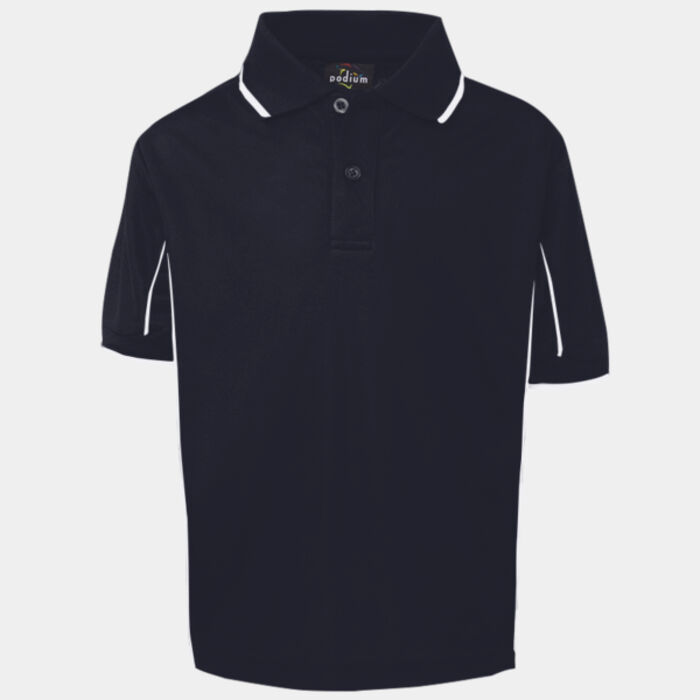 PODIUM KIDS S/S PIPING POLO Thumbnail