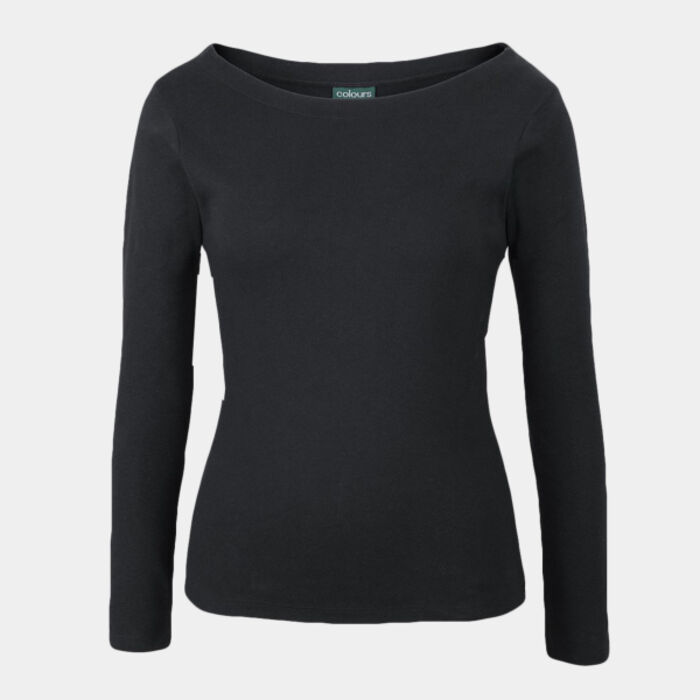 C OF C  LADIES L/S BOAT NECK TEE Thumbnail