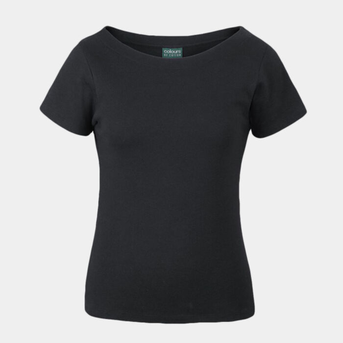 C OF C  LADIES S/S BOAT NECK TEE Thumbnail